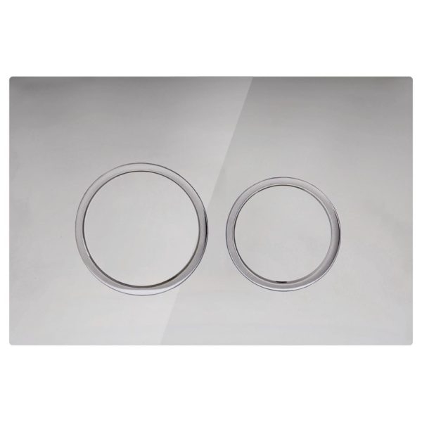 Access Plate Round Button Chrome