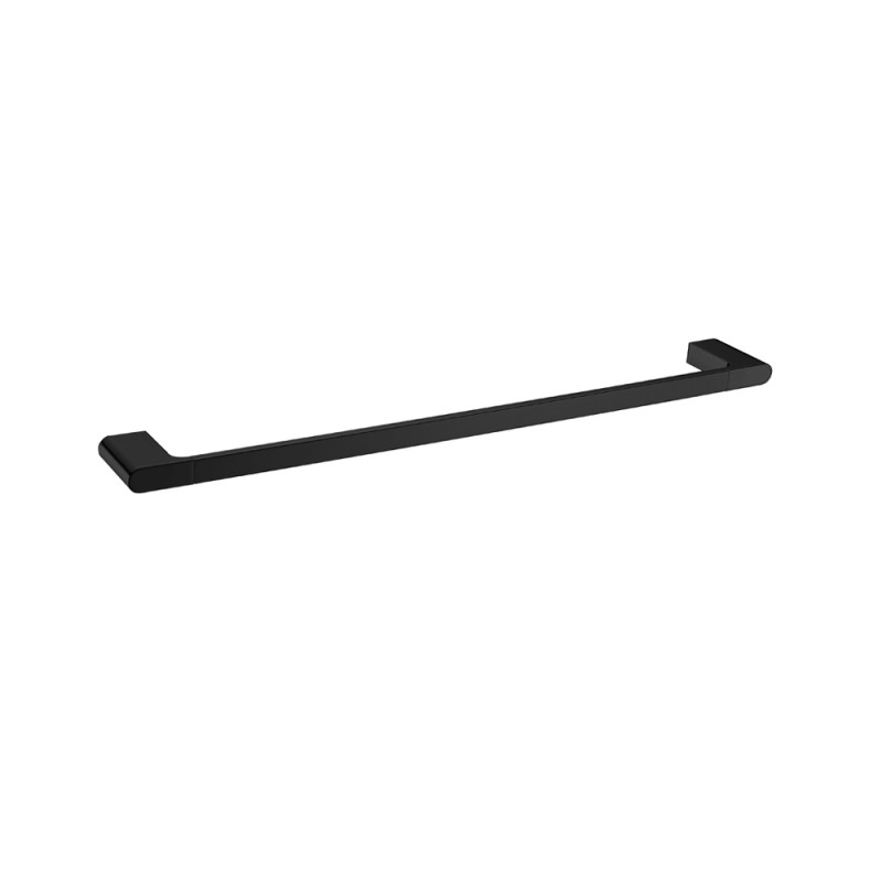 [40077] Au Black Single Towel Rail 800mm