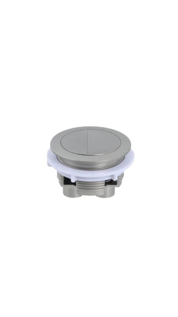 BTW Cistern Brushed Nickel Round Button