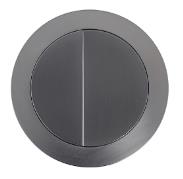 BTW Cistern Gun Metal Round Button