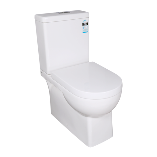 Back/Left and Right Bottom Inlet Cistern ; Box Rim Pan ; 4.5/3 Liters Dual Flush Size: 660*375*840mm Trap-60: 60-155mm -Supplied; Standard PP Seat -Supplied