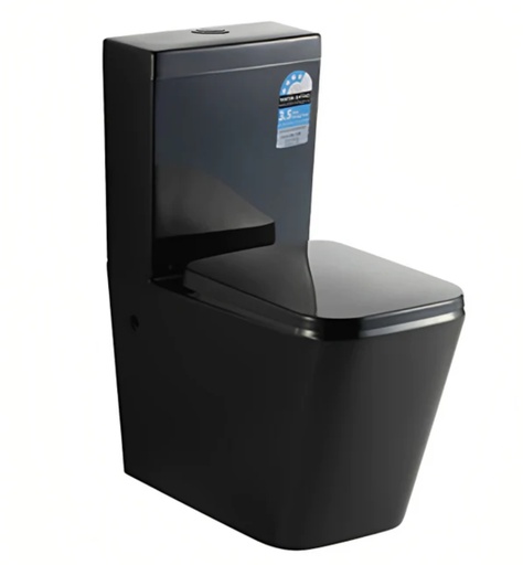 Bak To Wall Toilet Suite Back/Left and Right Bottom Inlet Cistern Box Rim Pan 4.5/3 Liters Dual Flush Size: 715*390*830mm Trap-60: 60-160mm (Supplied)