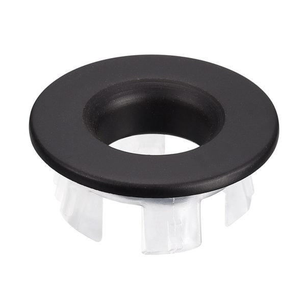 [50254] Basin Overflow Cover-Round Black