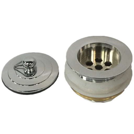 Bath Plug Waste 40mm Non Overflow Brass Chrome
