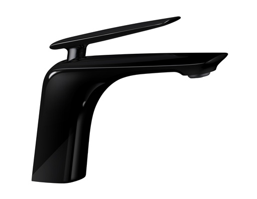 Bellino High Gloss Black Basin Mixer Tap