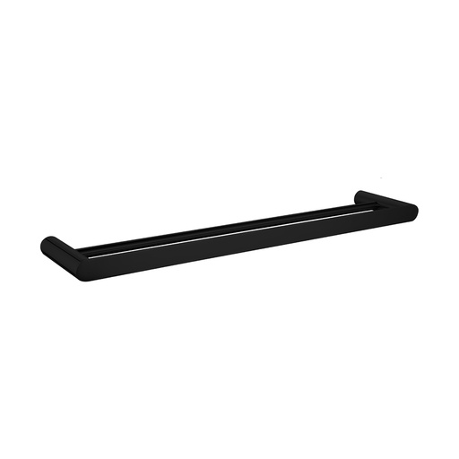 [40891] Bellino Matte Black 600mm Double Towel Rail