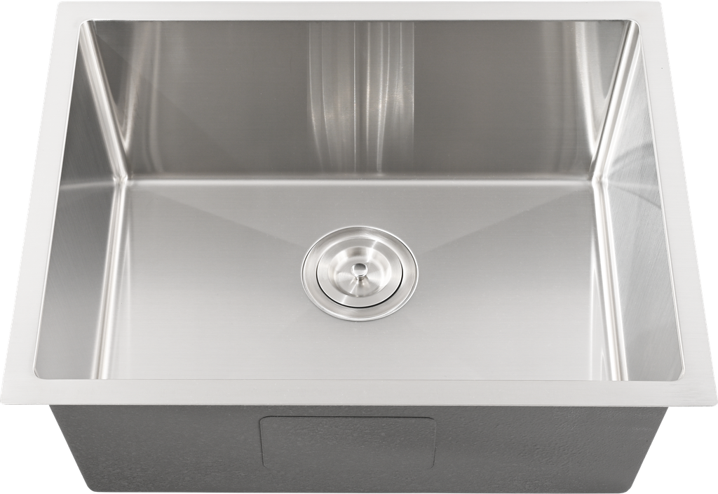 [56013] Bowl Size:540X400X230mm Overall Size:580X440X230mm Brushed Stainless Steel Kliff Hand Made Stainless Steel Sinks