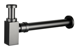 Brass 40mm Bottle Trap Square Gum Metal