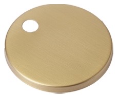 Brushed Gold Hinge Cover In Pair
