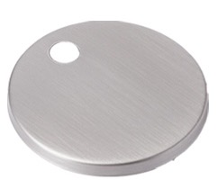 Brushed Nickel Hinge Cover In Pair