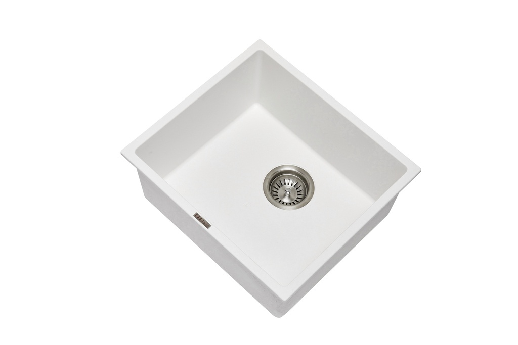 Carysil Magic Salsa White Single Bowl Granite Kitchen Sink 457*406mm