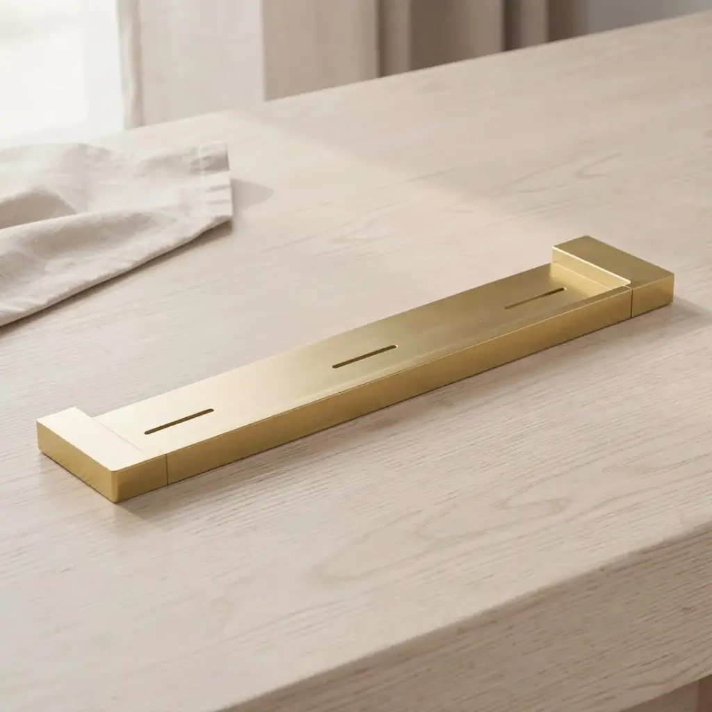 Ceram Cosmetic Shelf(Brushed Gold)