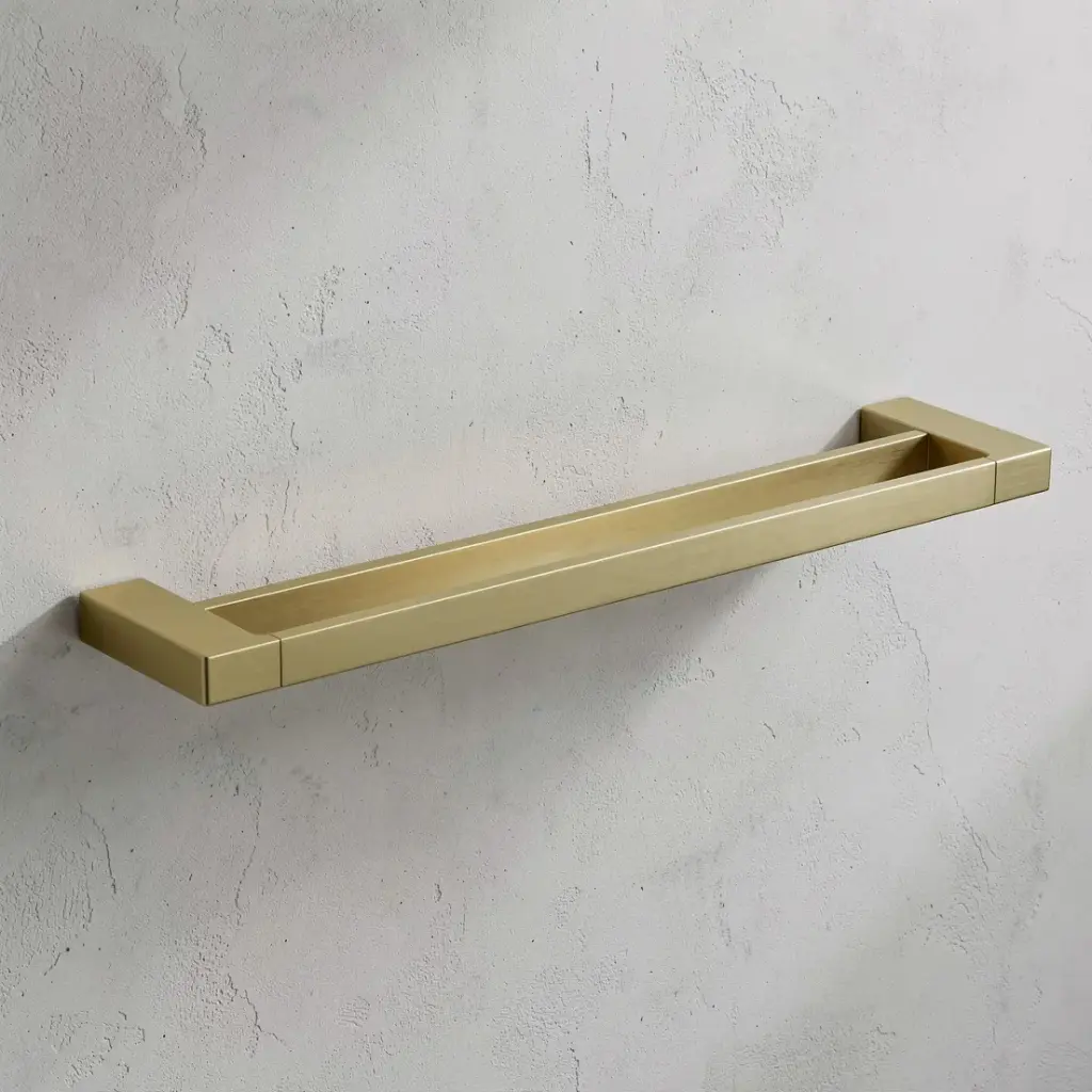 Ceram Double Towel Rail 600 mm(Brushed Gold)