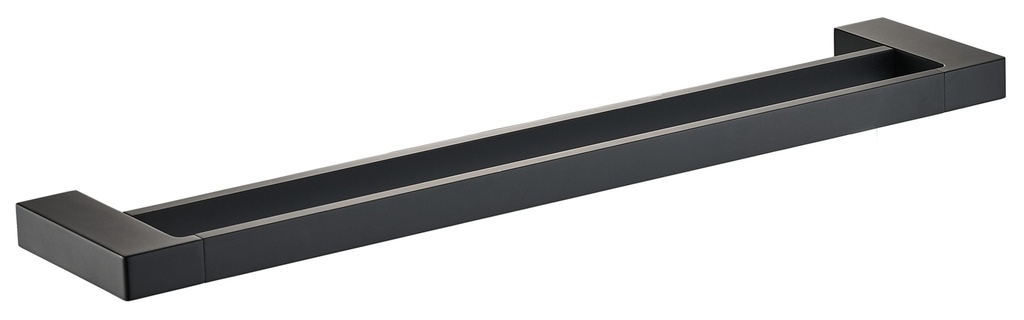 Ceram Double Towel Rail 600 mm(Matt Black)
