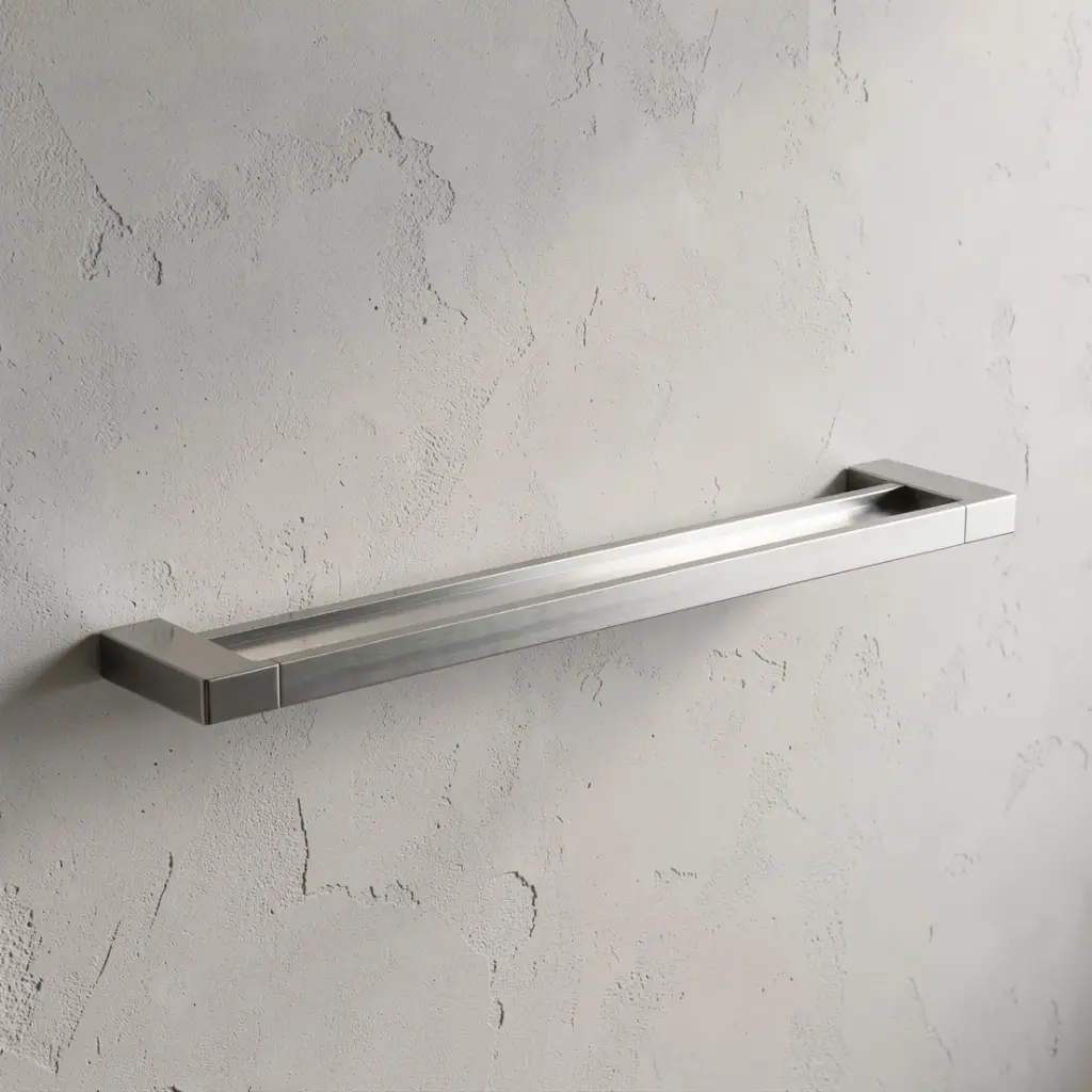 Ceram Double Towel Rail 800 mm(Brushed Nickel)