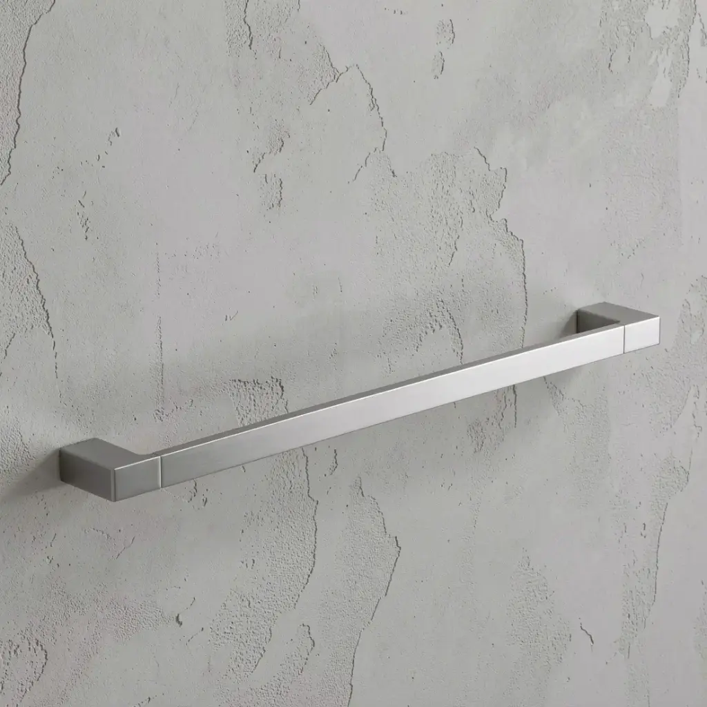 Ceram Single Towel Rail 600 mm(Brushed Nickel)