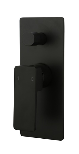 Ceram Wall Mixer with Diverter(Matt Black)