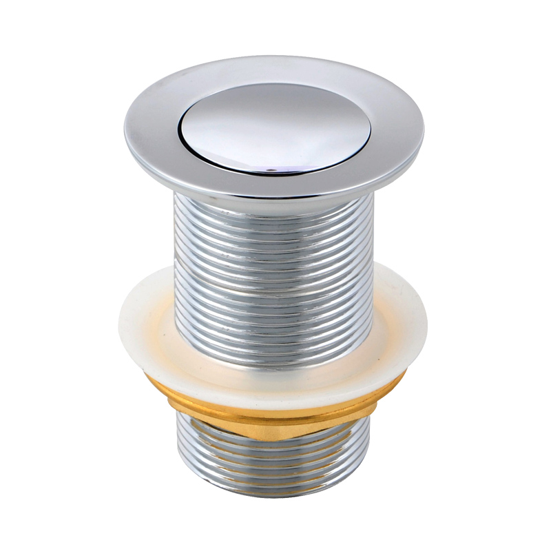 [41086] Chrome 32/40mm Solid Brass Basin Pop Up Waste with NO Overflow