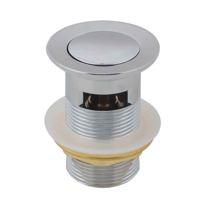 [41081] Chrome 32/40mm Solid Brass Basin Pop Up Waste with Overflow