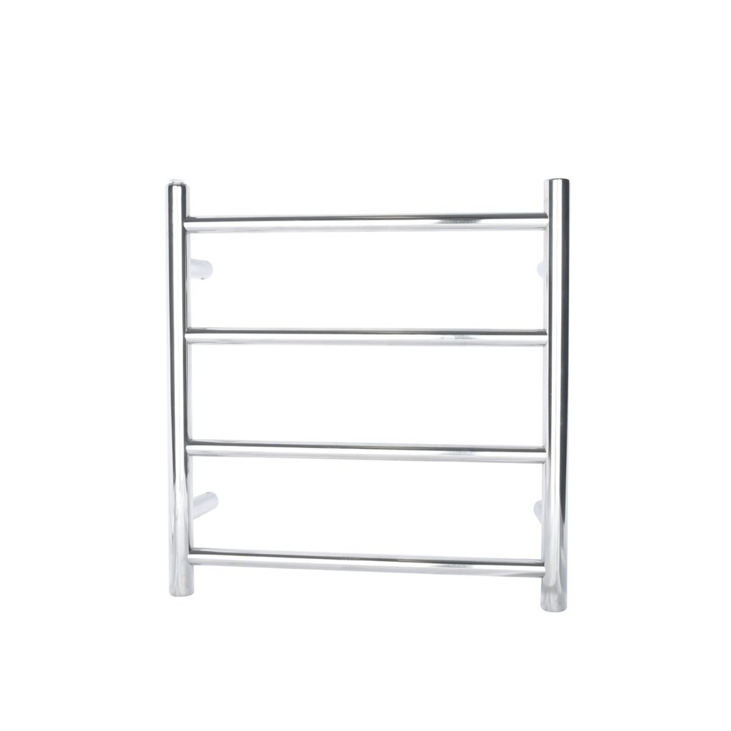 Chrome Round Electric Heated Towel Rack 4 Bars
