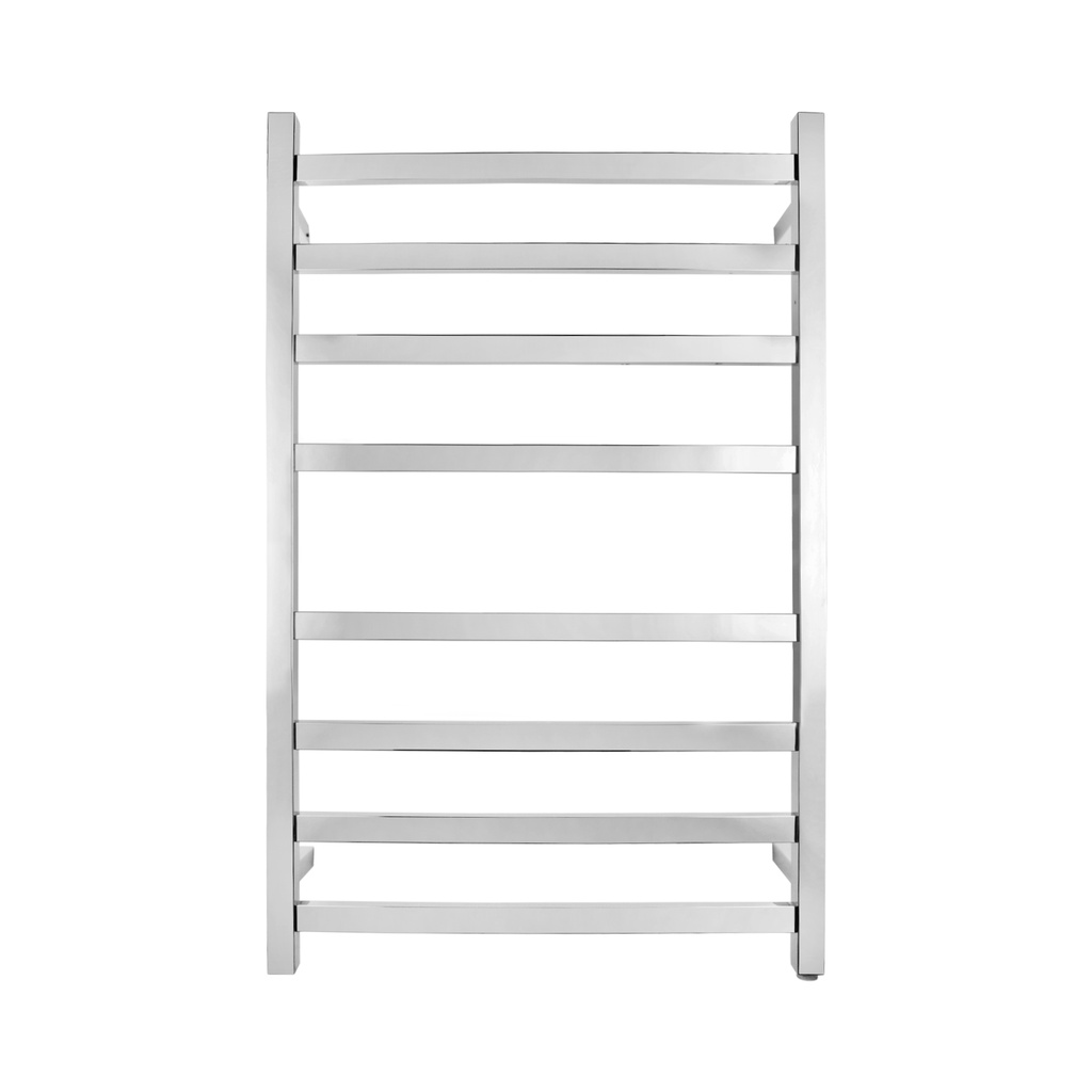 Chrome Square Electric Heated Towel Rack 8 Bars