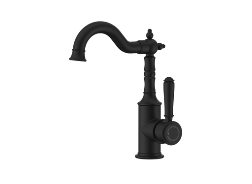 [44261] Clasico Basin Mixer in Matt Black