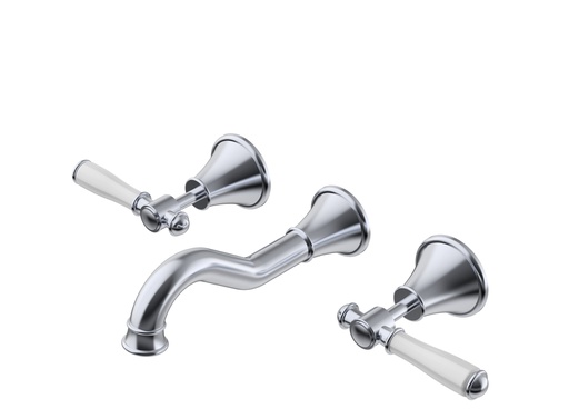 Clasico Bath Set Ceramic Hahdle Chrome Lead Free