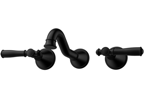 [44295] Clasico Bath Set Matt Black Lead Free