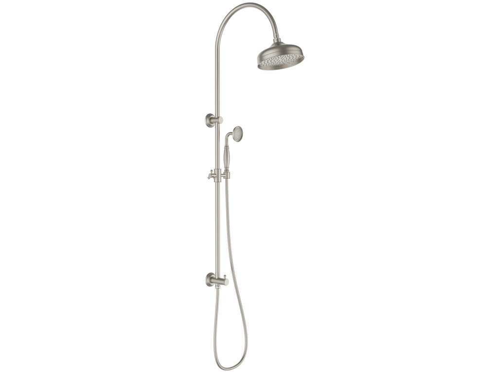 Clasico Combination Shower Set In Brushed Nickel