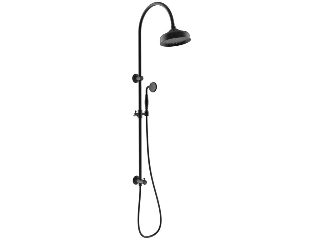 Clasico Combination Shower Set in Matt Black