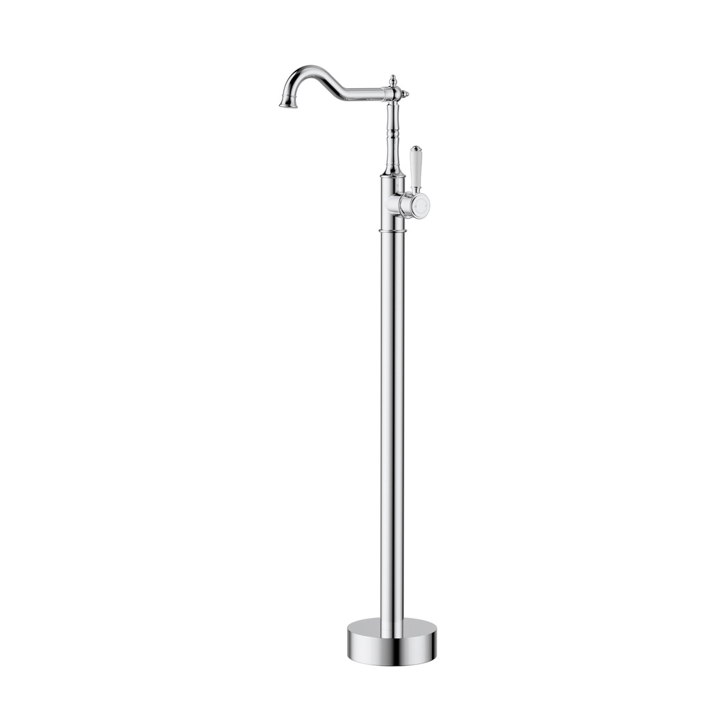 Clasico Free Standing Bath Mixer Chrome With Ceramic Handle