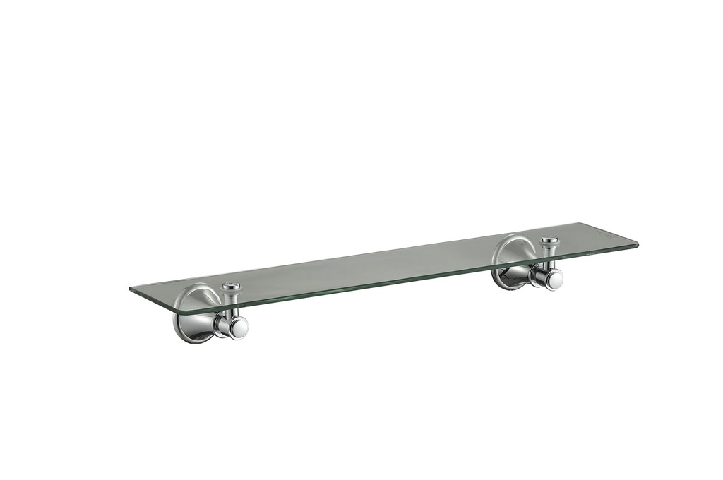 [44214] Clasico Glass Shelf in Brushed Nickel