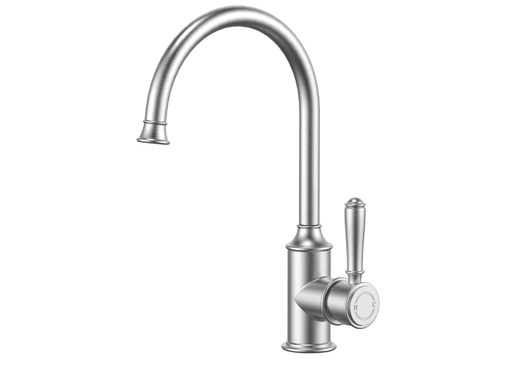 [44232] Clasico Gooseneck Sink Mixer in Brushed Nickel
