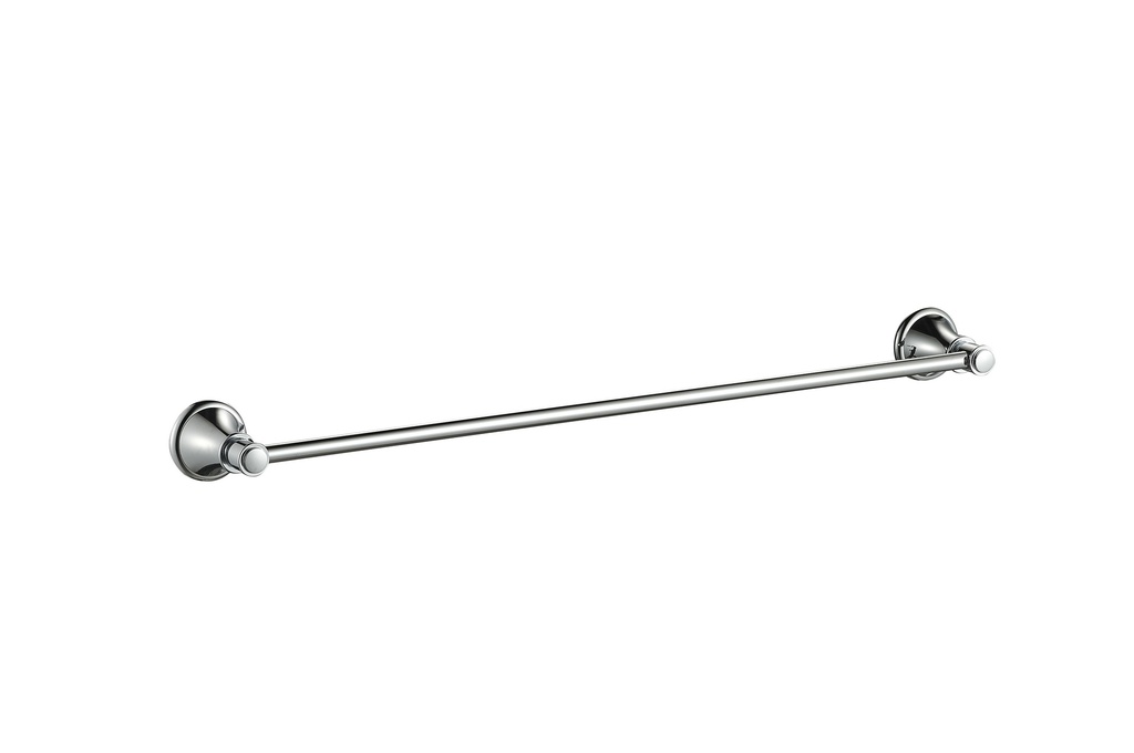 Clasico Single Towel Rail 600mm Chrome