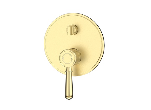 Clasico Wall Diverter Mixer Trim Kits in Brushed Gold
