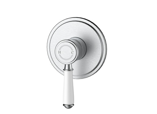 [44268] Clasico Wall Mixer Trim Kits Ceramic handle in Brushed Nickel