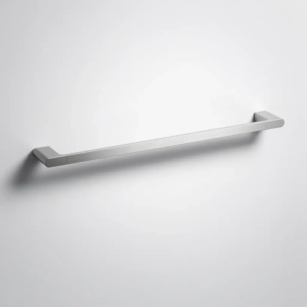 Cora  Single Towel Rail 600mm Brushed Nickel