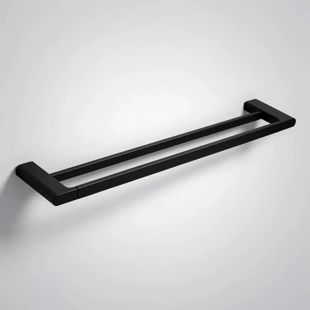 Cora Double Towel Rail 600 mm(Matt Black)
