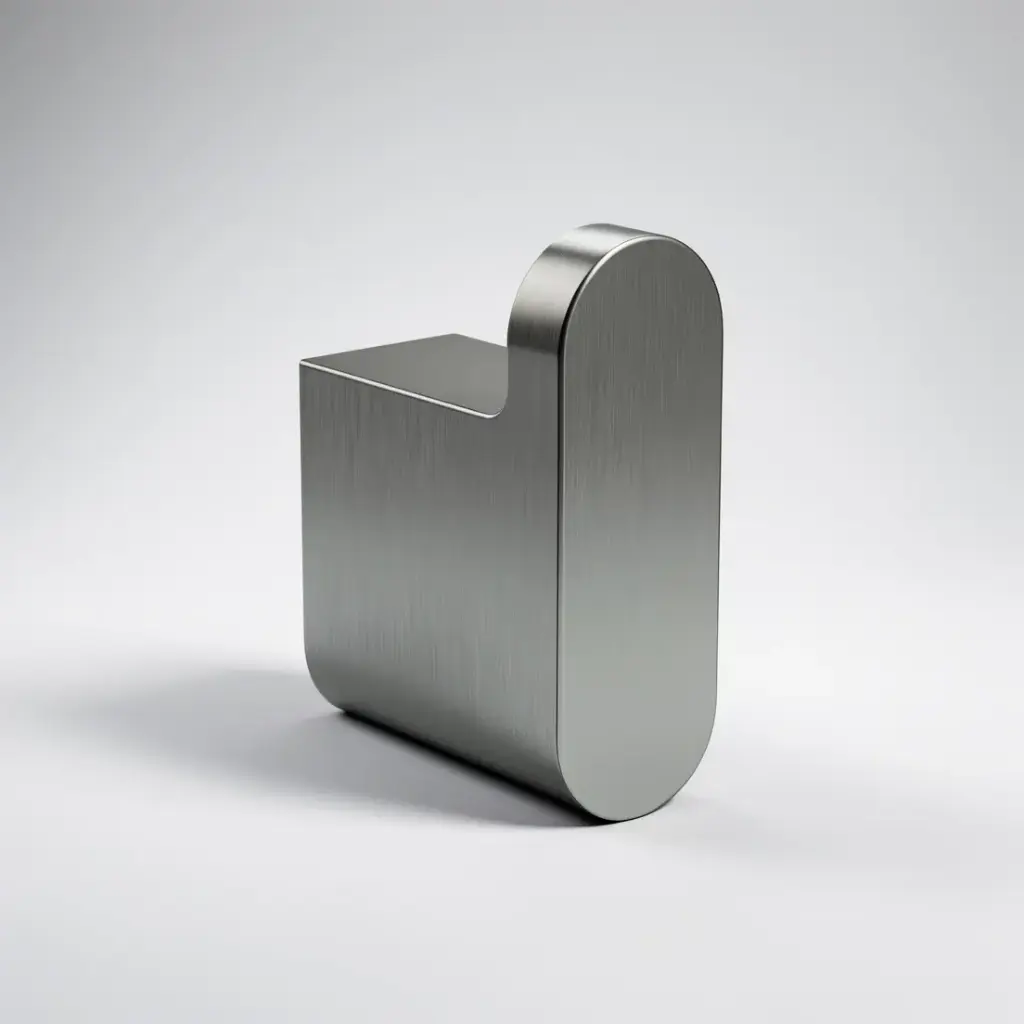 Cora Round Cornered Rectangle Robe Hook Gun Metal