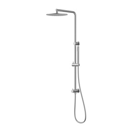 [44545] Cora Round Multi-function Shower Set Brushed Stainless Steel,250mm Stainless Steel Shower Head