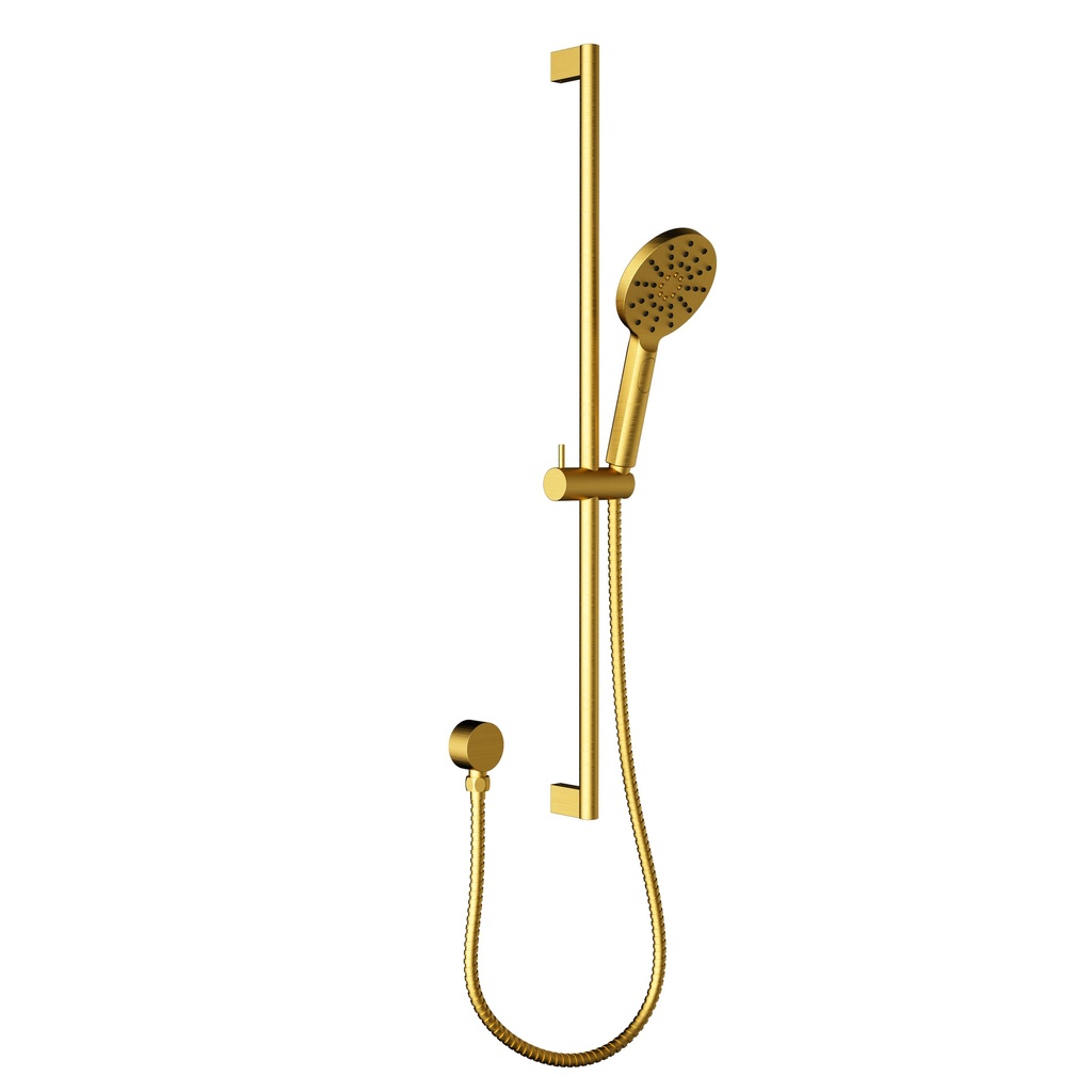 Cora Round Sliding Shower Set(Brushed Gold)