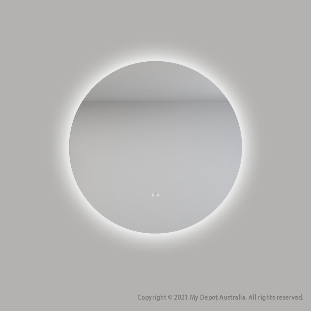 D700mm Round 3 Color Backlit LED Mirror(Touchless Sensor Switch)