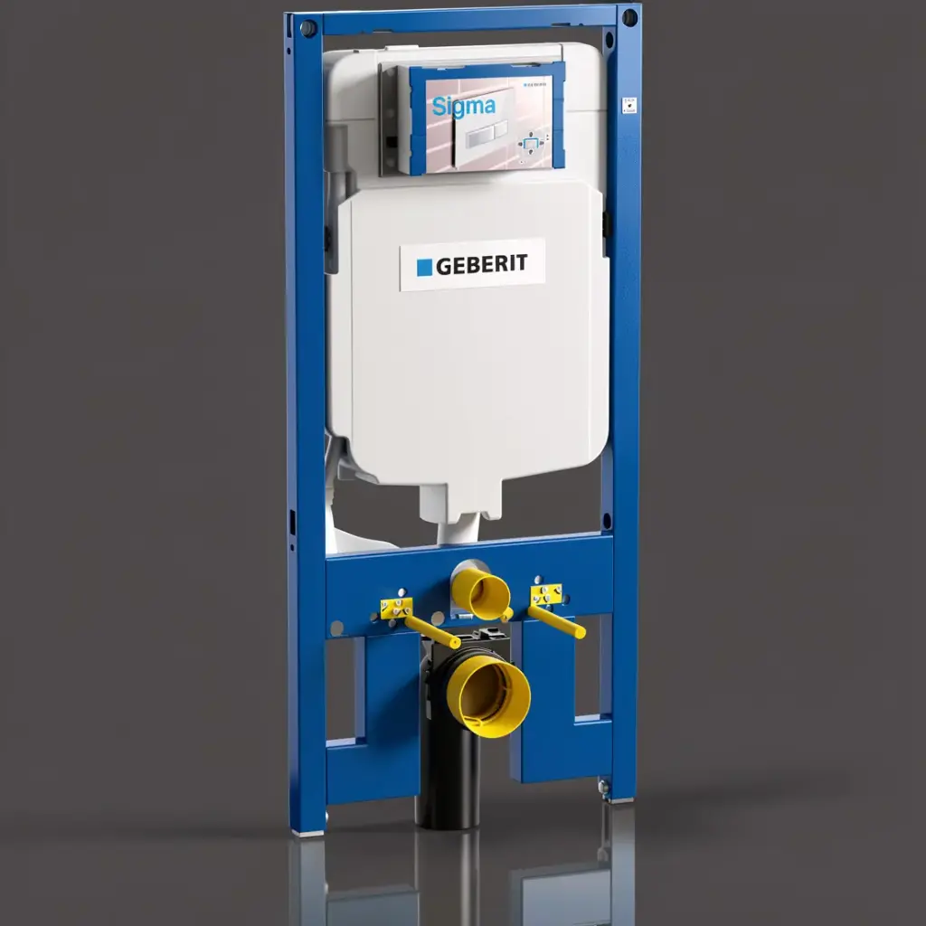 Duofix Sigma 8 Front Flush Mechanical In Wall Concealed Cistern With Frame