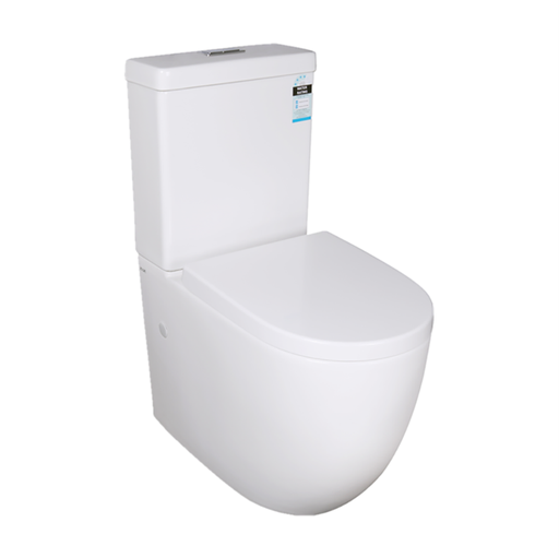 EDEN Toilet Back/Left and Right Bottom Inlet Cistern ; Box Rim Pan ; 4.5/3 Liters Dual Flush Size: 635*380*835mm Trap-100:100-160mm -Supplied; UF Standard Seat -Supplied