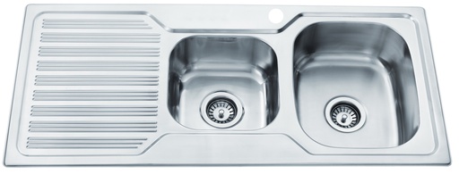 Eden 1 & 3/4 Bowl & Single Drainer 1080 x 480 x 170mm(304 Stainless Steel)