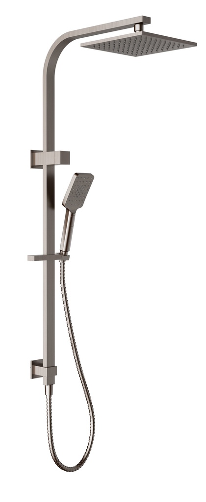 Eden Square Multi-function Shower Set Brushed Nickel,250mm Plastic Shower Head