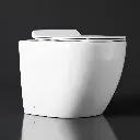 Floor Pan Rimless Flushing Toilet Gloss White Size: 540x365x400mm P-trap: 180mm Roughing -in