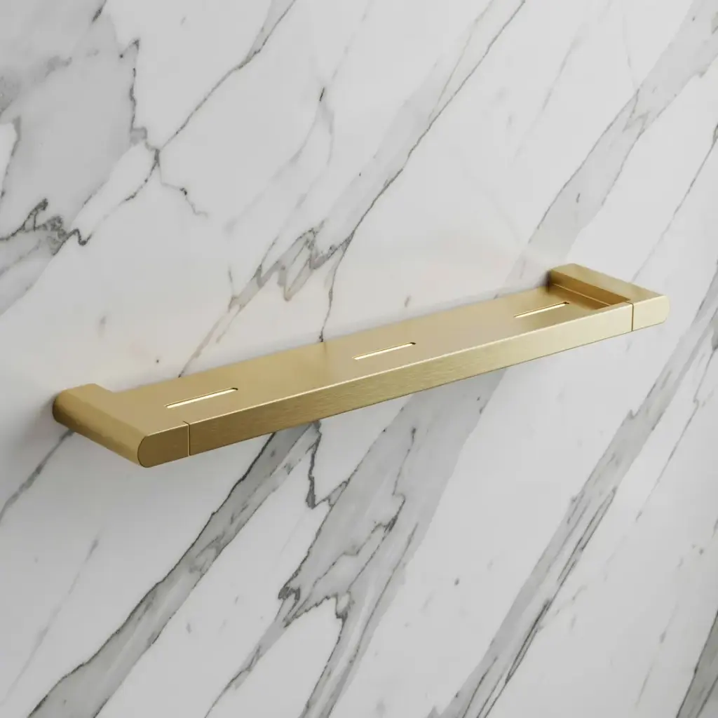 Flores Cosmetic Shelf(Brushed Gold)