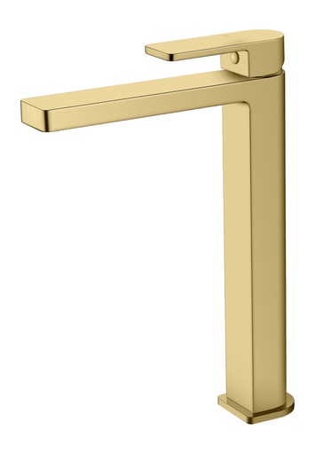 Flores High Rise Basin Mixer(Brushed Gold)