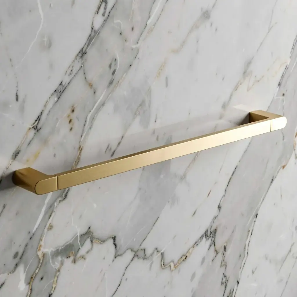 Flores Single Towel Rail 600 mm(Brushed Gold)